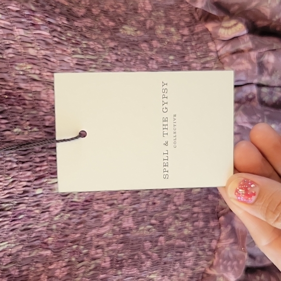 Spell Dahlia Ra-Ra Mini Dress- Mulberry - Picture 5 of 11